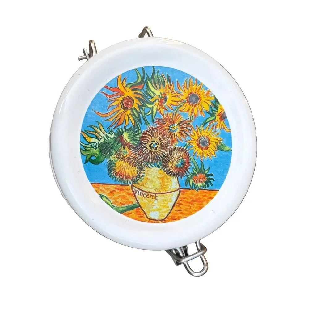Chaleur Masters Impressionist Van Gogh Sunflowers Canister D. Burrows 8” EUC